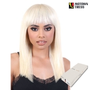 Motown Tress Natural & Blonde 100% Remy Human Hair Wig - HNB.KYNA