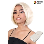 Motown Tress Natural & Blonde 100% Remy Human Hair Lace Deep Part Lace Wig - HNBLP.PAT