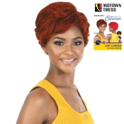 Motown Tress Synthetic HD Invisible Lace Curve Part Wig - LDP-CURVE5