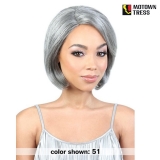 Motown Tress Human Hair Silver Gray Hair Collection Lace Part Wig - SH.PAGE