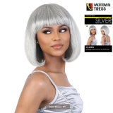 Motown Tress Silver 100% Human Hair Full Wig - SH.SHEIN