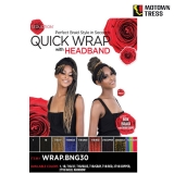 Motown Tress Seduction Synthetic Hair Quick Wrap Headband Wig - WRAP.BNG30