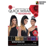 Motown Tress Seduction Synthetic Hair Quick Wrap Headband Wig - WRAP.BXC30