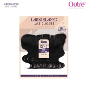 Outre Laid & Slayed 13X4 Lace Closure - NATURAL BODY 12-16