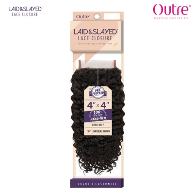 Outre Laid & Slayed 4x4 Lace Closure - BOHO DEEP 10-14