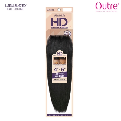 Outre Laid & Slayed 4X5 Lace Closure - HD NATURAL STRAIGHT 10-16