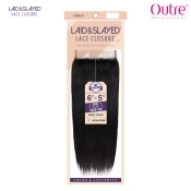 Outre Laid & Slayed 6X5 Lace Closure - NATURAL STRAIGHT 10-16