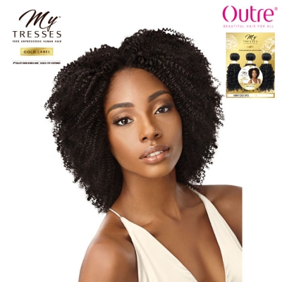 Outre MyTresses Gold Label Unprocessed Human Hair Weave - KINKY COILY 3PCS