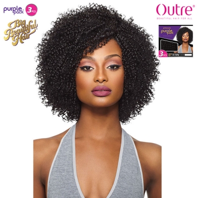 Outre Purple Pack Human Hair Blend Big Beautiful Weave 3PCS - 4C-COILY