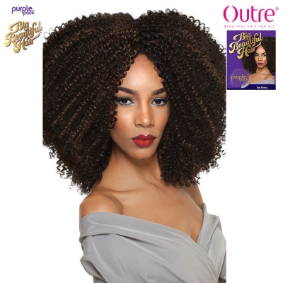 Outre Purple Pack Big Beautiful Hair 1 Pack Solution Human Hair Blend Weaving Hair - 4A-KINKY