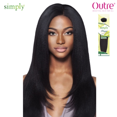 Outre Simply Non-Processed Brazilian Human Hair Weave - BLOW OUT STRAIGHT 10-20