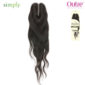 Outre Simply Human Hair Closure - Brazilian Hand-Tied Lace Parting 16