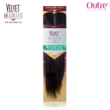 Outre Velvet Brazilian 100% Remi Human Hair Weave - NATURAL YAKI LACE PARTING PIECE 14