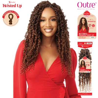 Outre X-Pression Twisted Up Synthetic Braid -  BUTTERFLY PASSION TWIST 18
