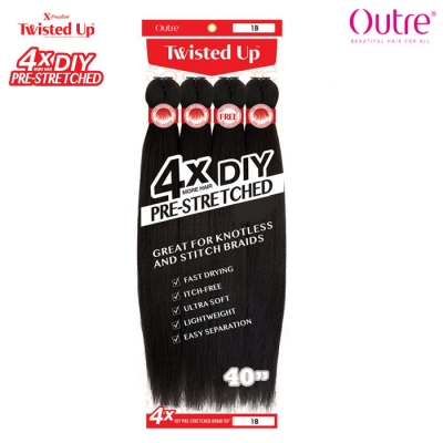 Outre X-Pression Twisted Up Synthetic Braid - DIY PRESTRETCHED BRAID 40 4X