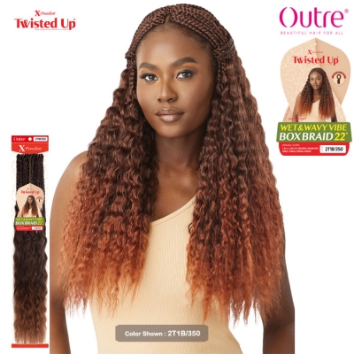 Outre X-pression Twisted Up Braid - WET & WAVY VIBE BOX BRAID 22