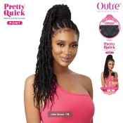 Outre Synthetic Pretty Quick Wrap Pony - BUTTERFLY JUNGLE WAVY BOX BRAID 24