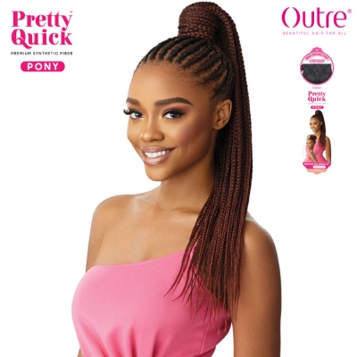 Outre Synthetic Pretty Quick Wrap Ponytail - MEDIUM BOX BRAID 26