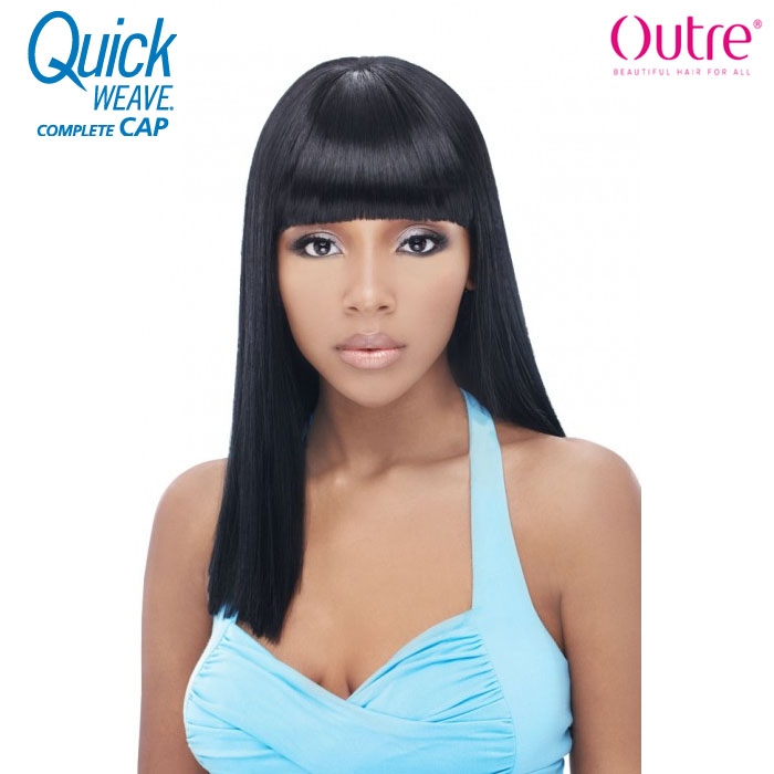 outre synthetic half wig quick weave complete cap deja 