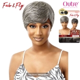 Outre Fab & Fly Gray Glamour 100% Human Hair Full Wig - HH-ASHA