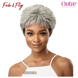 Outre Fab & Fly Gray Glamour Unprocessed Human Hair Wig - HH THEODORA