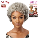 Outre 100% Human Hair Fab & Fly Gray Glamour Wig - HH VERONICA