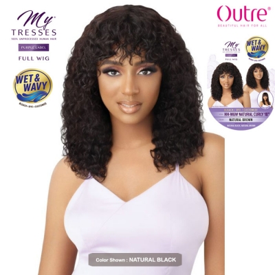 Outre MyTresses Purple Label Unprocessed Human Hair Full Wig - HH W&W NATURAL CURLY 18