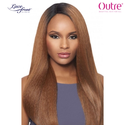 Outre Synthetic L Part Lace Front Wig - BATIK-DOMINICAN BLOW OUT STRAIGHT BUNDLE 