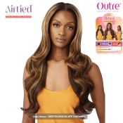 Outre Airtied Human Hair Blend Glueless 13X6 HD Lace Front Wig - HHB-GLAM WAVES 28