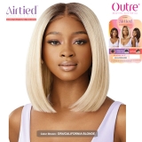 Outre Airtied Human Hair Blend Glueless 13X4 HD Lace Front Wig - HHB-NATURAL YAKI 12
