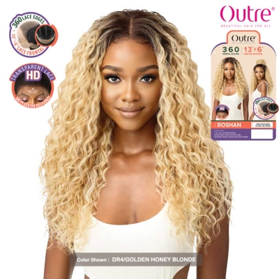 Outre 100% Human Hair Blend 13x6 360 HD Frontal Lace Wig - ROSHAN