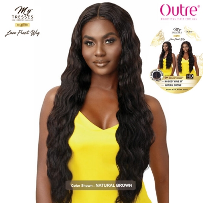 Outre MyTresses Gold Label 100% Unprocessed Human Hair Lace Front Wig - HH-BODY WAVE 34