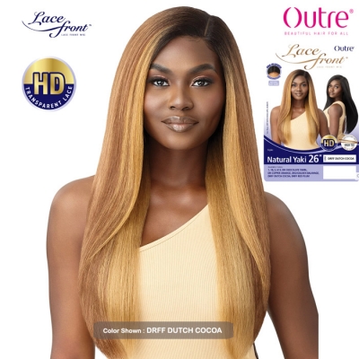 Outre Synthetic Hair HD Lace Front Wig - NATURAL YAKI 26