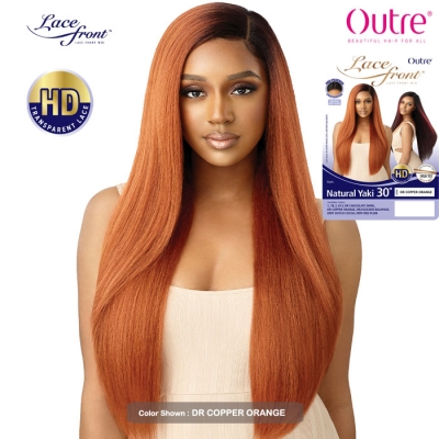 Outre Synthetic Hair HD Lace Front Wig - NATURAL YAKI 30