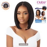 Outre Pre-Braided Synthetic Hair 4x4 Lace Frontal HD Lace Wig - BOX BRAID BOB 12