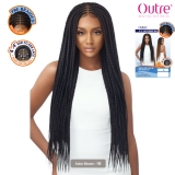 Outre Pre-Braided Synthetic 4X4 HD Lace Wig - MIDDLE PART FEED-IN BOX BRAIDS 36