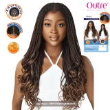 Outre Synthetic 4x4 Middle Part French Curl Lace Front Wig - BOX BRAIDS 26