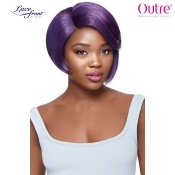 Outre Synthetic Swiss Lace l-Part Lace Front Wig - PEPPER 