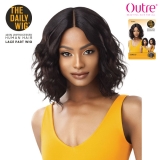 Outre Unprocessed Human Hair Lace Part Daily Wig - CURLY 16