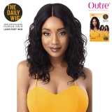 Outre Unprocessed Human Hair Lace Part Daily Wig - CURLY 20