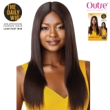 Outre Unprocessed Human Hair Lace Part Daily Wig - STRAIGHT V CUT 22