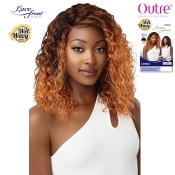 Outre Synthetic 5 Deep L-Part Swiss Wet & Wavy Lace Front Wig - LEENA