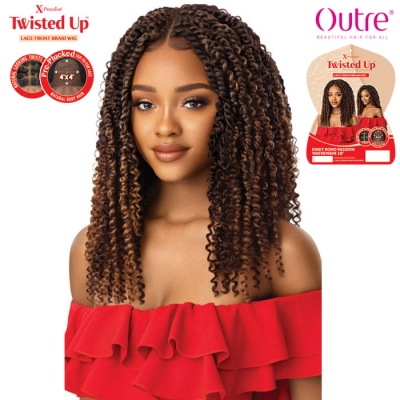 Outre X-Pression Twisted Up 4X4 Braid Lace Wig - KINKY BOHO PASSION WATERWAVE 18