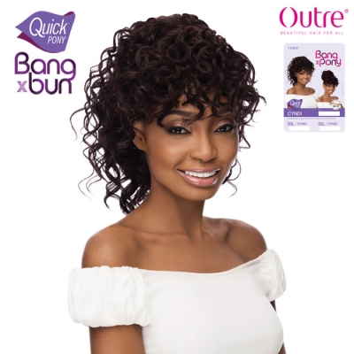 Outre Synthetic Bang X Bun Quick Pony - CYNDI