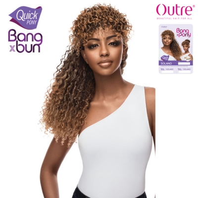 Outre Synthetic Bang X Bun Quick Pony - SOLANO