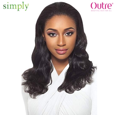 Outre Simply Quick Weave Brazilian Virgin Remy Human Hair Half Wig - HH BRAZILIAN NATURAL WAVE