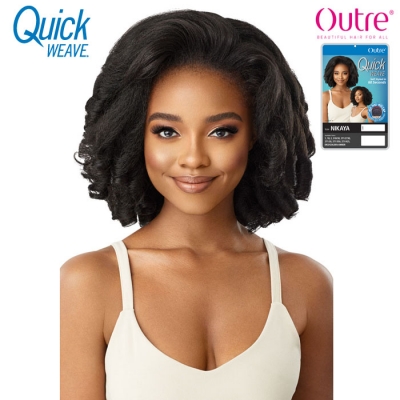 Outre Quick Weave Synthetic Hair Half Wig - NIKAYA