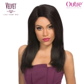 Outre Velvet 100% Remi Human Hair Lace Front Wig - NATURAL YAKI 18