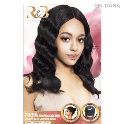 R&B Collection 12A 100% Unprocessed Brazilian Virgin Remy 360 Lace Wig - 3H-TIANA