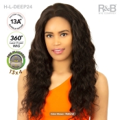 R&B Collection 13A 100% Unprocessed Brazilian Virgin Remy Hair 13x4 360 Lace Front Wig - H-L-DEEP24